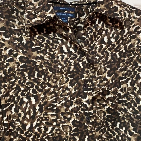 Westbound petite small animal print blouse.   Mint condition. - Picture 3 of 6